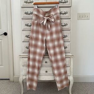 Koch Plaid Organic Cotton Pants